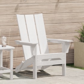 Silla Adirondack Plegable Blanca 74.5x80.5x90 cm