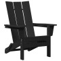 Silla Adirondack Plegable Negra 74.5x80.5x90 cm HDPE | Foro24.es | Tu tienda online para hogar, jardín y más Foro24.es