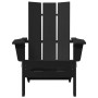 Silla Adirondack Plegable Negra 74.5x80.5x90 cm HDPE | Foro24.es | Tu tienda online para hogar, jardín y más Foro24.es
