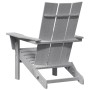 Silla Adirondack Plegable Gris Claro 74.5x80.5x90 cm HDPE | Foro24.es | Tu tienda online para hogar, jardín y más Foro24.es