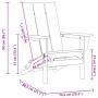 Silla Adirondack Plegable Gris Claro 74.5x80.5x90 cm HDPE | Foro24.es | Tu tienda online para hogar, jardín y más Foro24.es