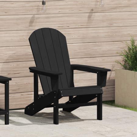 Silla Adirondack Negra 74x82x91 cm HDPE | Foro24.es | Tu tienda online para hogar, jardín y más Foro24.es
