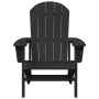 Silla Adirondack Negra 74x82x91 cm HDPE | Foro24.es | Tu tienda online para hogar, jardín y más Foro24.es