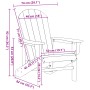 Silla Adirondack Negra 74x82x91 cm HDPE | Foro24.es | Tu tienda online para hogar, jardín y más Foro24.es