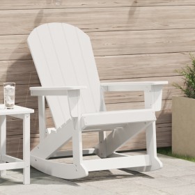 Silla Mecedora Adirondack Blanca 73.5x92x90 cm