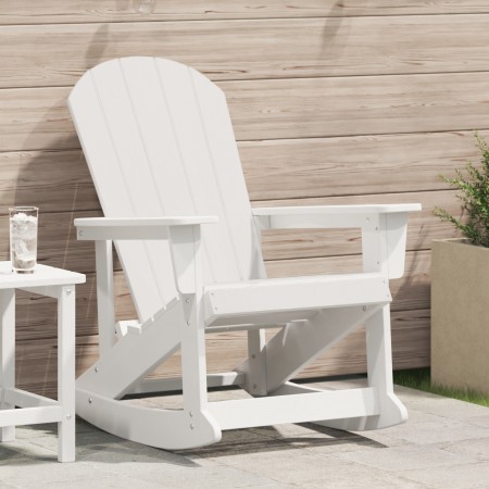 Silla Mecedora Adirondack Blanca 73.5x92x90 cm HDPE | Foro24.es | Tu tienda online para hogar, jardín y más Foro24.es