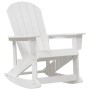 Silla Mecedora Adirondack Blanca 73.5x92x90 cm HDPE | Foro24.es | Tu tienda online para hogar, jardín y más Foro24.es