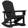 Silla Rocking Adirondack Negra 73.5x92x90 cm HDPE | Foro24.es | Tu tienda online para hogar, jardín y más Foro24.es