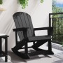 Silla Rocking Adirondack Negra 73.5x92x90 cm HDPE | Foro24.es | Tu tienda online para hogar, jardín y más Foro24.es