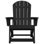 Silla Rocking Adirondack Negra 73.5x92x90 cm HDPE | Foro24.es | Tu tienda online para hogar, jardín y más Foro24.es