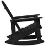 Silla Rocking Adirondack Negra 73.5x92x90 cm HDPE | Foro24.es | Tu tienda online para hogar, jardín y más Foro24.es