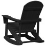 Silla Rocking Adirondack Negra 73.5x92x90 cm HDPE | Foro24.es | Tu tienda online para hogar, jardín y más Foro24.es