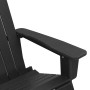 Silla Rocking Adirondack Negra 73.5x92x90 cm HDPE | Foro24.es | Tu tienda online para hogar, jardín y más Foro24.es