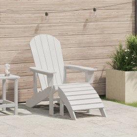 Silla Adirondack con reposapiés blanca HDPE von , Gartenstühle - Ref: Foro24-42006629, Preis: 149,02 €, Rabatt: %