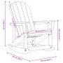 Silla Mecedora Adirondack Gris Claro 73.5x92x90 cm HDPE | Foro24.es | Tu tienda online para hogar, jardín y más Foro24.es