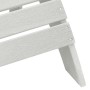 Silla Adirondack con reposapiés blanca HDPE | Foro24.es | Tu tienda online para hogar, jardín y más Foro24.es