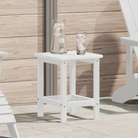 Mesa lateral Adirondack blanca 38x38x45 cm HDPE by , Garden tables - Ref: Foro24-42006633, Price: 40,11 €, Discount: %