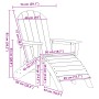 Silla Adirondack con reposapiés blanca HDPE | Foro24.es | Tu tienda online para hogar, jardín y más Foro24.es