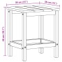 Mesa lateral Adirondack blanca 38x38x45 cm HDPE by , Garden tables - Ref: Foro24-42006633, Price: 40,11 €, Discount: %