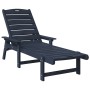 Tumbona Azul Marino 53x162x98.5 cm HDPE by , Garden chairs - Ref: Foro24-42006638, Price: 175,73 €, Discount: %