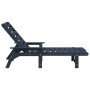 Tumbona Azul Marino 53x162x98.5 cm HDPE by , Garden chairs - Ref: Foro24-42006638, Price: 175,73 €, Discount: %