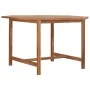 Garden dining table solid teak wood 110x110x75 cm by vidaXL, Garden tables - Ref: Foro24-318478, Price: 193,66 €, Discount: %