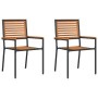 Sillas de jardín apilables con cojines 2 pcs Negro Polirratan | Foro24.es | Tu tienda online para hogar, jardín y más Foro24.es