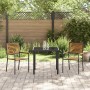 Sillas de jardín apilables con cojines 2 pcs Negro Polirratan | Foro24.es | Tu tienda online para hogar, jardín y más Foro24.es