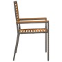 Sillas apilables de jardín con cojines, 2 pcs, Gris de ratán sintético by , Garden chairs - Ref: Foro24-42006823, Price: 118,...
