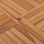 Mesa de comedor de jardín madera maciza de teca 110x110x75 cm de vidaXL, Mesas de jardín - Ref: Foro24-318478, Precio: 184,65...