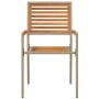 Sillas de jardín apilables con cojines 2 pcs Beige Polirratan by , Garden chairs - Ref: Foro24-42006824, Price: 118,76 €, Dis...
