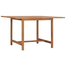 Garden dining table solid teak wood 110x110x75 cm by vidaXL, Garden tables - Ref: Foro24-318477, Price: 126,19 €, Discount: %