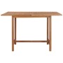 Garden dining table solid teak wood 110x110x75 cm by vidaXL, Garden tables - Ref: Foro24-318477, Price: 172,81 €, Discount: %