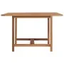 Garden dining table solid teak wood 110x110x75 cm by vidaXL, Garden tables - Ref: Foro24-318477, Price: 126,94 €, Discount: %
