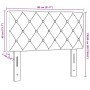 Cabecera  con botones de cristal acolchada en terciopelo gris oscuro de 80 cm | Foro24.es | Tu tienda online para hogar, jardín y más Foro24.es