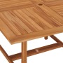 Garden dining table solid teak wood 110x110x75 cm by vidaXL, Garden tables - Ref: Foro24-318477, Price: 172,81 €, Discount: %