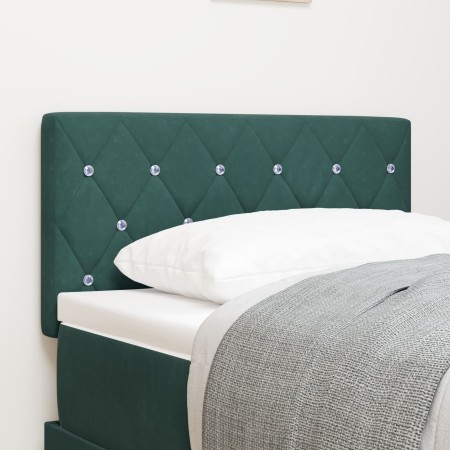 Cabecero  Tufted con botones de cristal Verde Oscuro 80 cm Terciopelo | Foro24.es | Tu tienda online para hogar, jardín y más Foro24.es