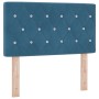 Cabecero  con botón de cristal, tapizado en terciopelo azul oscuro de 80 cm | Foro24.es | Tu tienda online para hogar, jardín y más Foro24.es