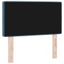 Cabecero  con botón de cristal, tapizado en terciopelo azul oscuro de 80 cm | Foro24.es | Tu tienda online para hogar, jardín y más Foro24.es