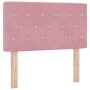 Cabecero con botones de cristal tapizado en terciopelo rosa de 80 cm von , Kopf- und Fußteile - Ref: Foro24-42007074, Preis: ...
