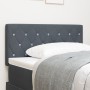 Cabezal  con botón de cristal acolchado en gris oscuro de 90 cm de terciopelo | Foro24.es | Tu tienda online para hogar, jardín y más Foro24.es