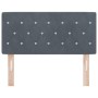 Cabezal  con botón de cristal acolchado en gris oscuro de 90 cm de terciopelo | Foro24.es | Tu tienda online para hogar, jardín y más Foro24.es