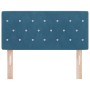 Cabecero  con botones de cristal tapizado en terciopelo azul oscuro de 90 cm | Foro24.es | Tu tienda online para hogar, jardín y más Foro24.es