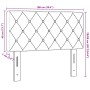 Cabecero  con botones de cristal acolchado en terciopelo gris claro de 100 cm | Foro24.es | Tu tienda online para hogar, jardín y más Foro24.es
