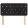 Cabecero  con botones de cristal tapizado en terciopelo negro de 100 cm | Foro24.es | Tu tienda online para hogar, jardín y más Foro24.es