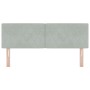 Cabecero  con botones de cristal capitoné gris claro de 140 cm en terciopelo | Foro24.es | Tu tienda online para hogar, jardín y más Foro24.es