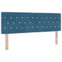 Cabecero  con botones de cristal acolchados azul oscuro de 140 cm en terciopelo | Foro24.es | Tu tienda online para hogar, jardín y más Foro24.es