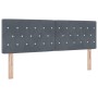 Cabecera  con botones de cristal acolchados en gris oscuro de 160 cm de terciopelo | Foro24.es | Tu tienda online para hogar, jardín y más Foro24.es