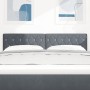 Cabecera  con botones de cristal acolchados en gris oscuro de 160 cm de terciopelo | Foro24.es | Tu tienda online para hogar, jardín y más Foro24.es