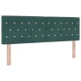 Cabecero  con botones de cristal capitoné en verde oscuro de 160 cm de terciopelo | Foro24.es | Tu tienda online para hogar, jardín y más Foro24.es